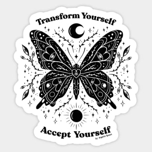 Black Butterfly Sticker